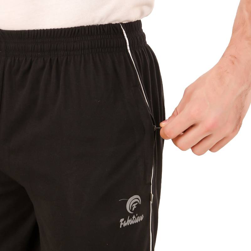 Black Hosiery Solid Short For Men & Women - Image 2