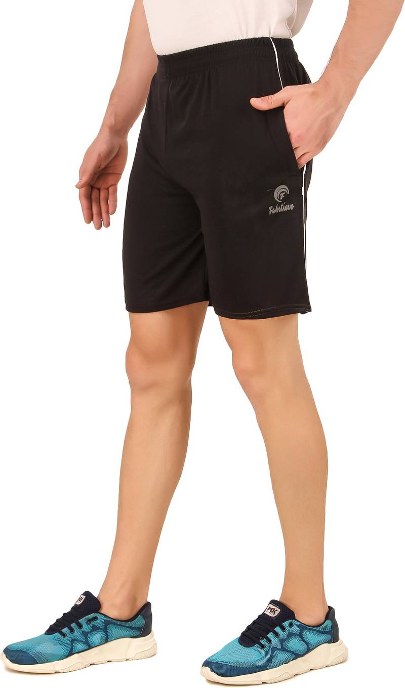 Black Hosiery Solid Short For Men & Women - Image 3